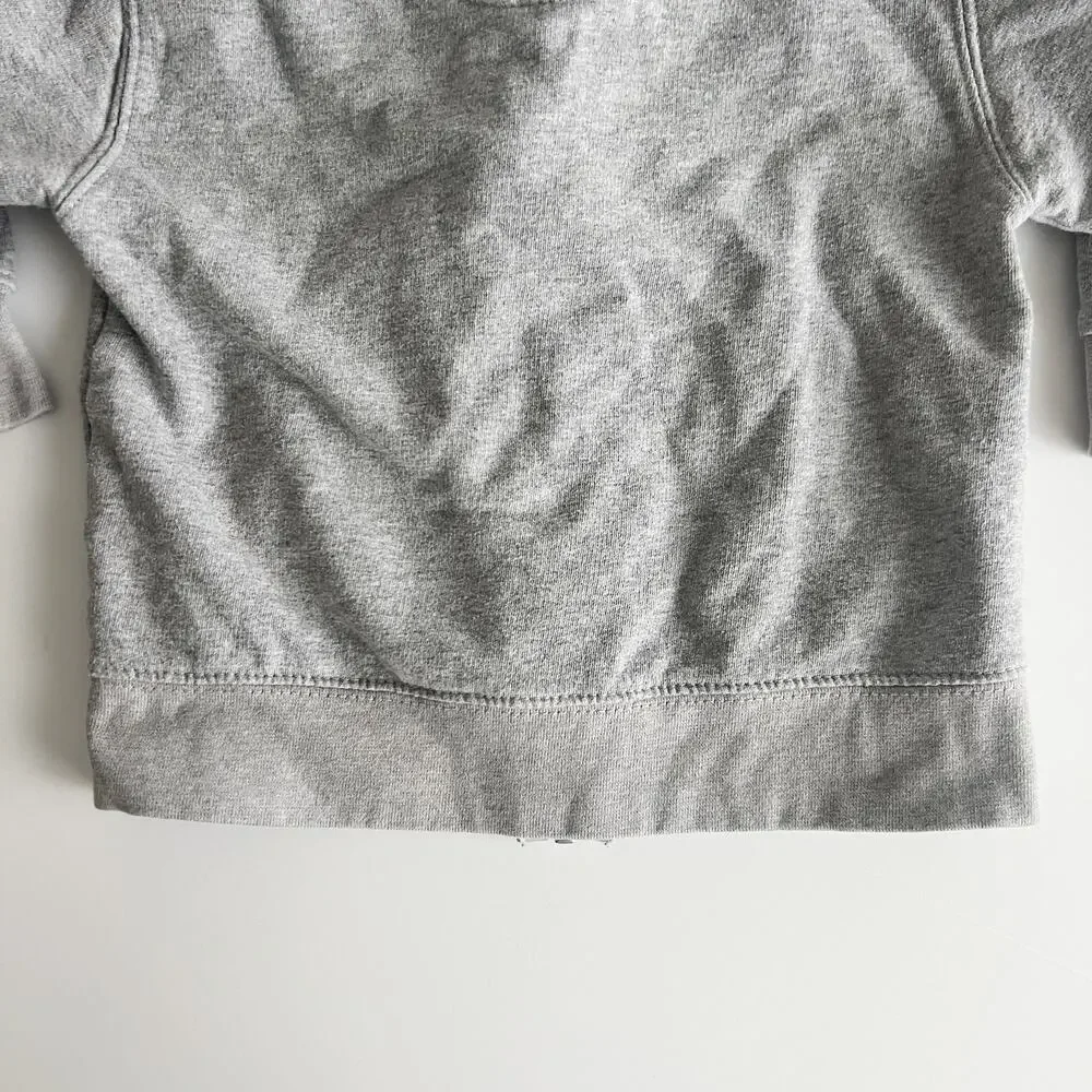Precious Cargo Size 2T Embroidered Logo Gray Zip Up Hoodie Sweatshirt